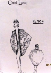 904 1990 FABULOUS DESIGNER COCOON JACKET PATTERN ONE SZ